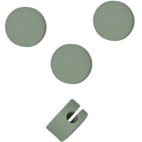 Pedestal Cable Dots, Mossy Green